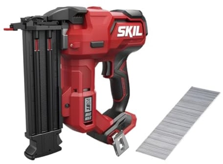 SKIL 3885 CA Akku-Nagler 18 GA (bis zu 120 Nägel/min, 2 Schussmodi, Trockenschusssperre, LED-Licht, 105 Nägel Magazinkapazität, für 18-Ga-Nägel, Handwerker, Werkzeug Zubehör) VA1E3885CA