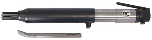 Rodcraft RC5610 Druckluft Nadelentroster und Meißelhammer, optimales 2-in-1-Werkzeug für Werkstätten, 19 x 3 mm Nadelsatz u. Schabmeißel enthalten
