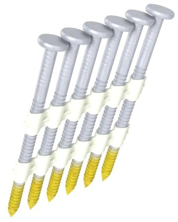 Grip Rite Prime Guard GR04HG1M 21 Degree Plastic Strip Round Head Hot Dipped Galvanized Collated Framing Nails, 2 x 0.113