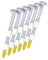 Grip Rite Prime Guard GR04HG1M 21 Degree Plastic Strip Round Head Hot Dipped Galvanized Collated Framing Nails, 2 x 0.113