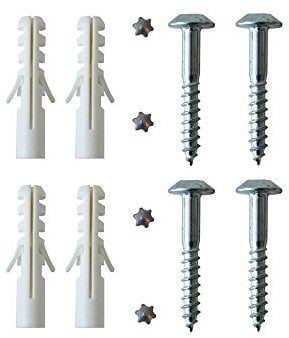 Sicherheitsschrauben Set zur Befestigung von Fenstergittern Länge 50 mm 7 mm verzinkt
