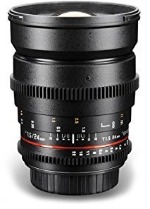 Samyang Obiettivo V-DSLR 24mm T/1,5 ED AS IF UMC per Sony E, Nero