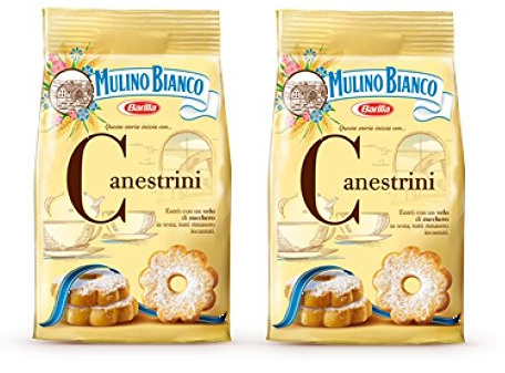 2x Mulino Bianco Canestrini Sugar Coated Biscuits Cookies 200 g