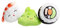 Pearhead Sushi Plush Toys, Durable Squeaky Dog Toy Set, Soft Chew Toys, Pet Owner Must Have Dog Accessory, Set of 3
