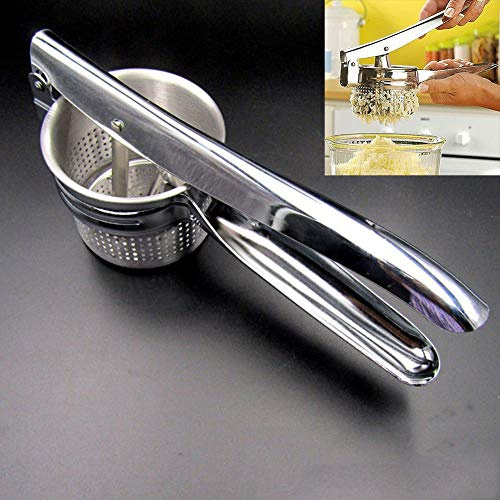 FEVERWORK Stainless Steel Potato Blender Ricer Masher Puree Fruit Vegetable Juicer Press Maker