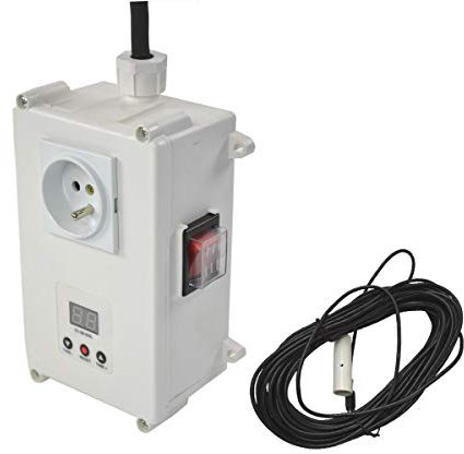 SCHWIMMERSCHALTER PUMPENSTEUERUNG LEVEL-SENSOR-CONTROL 1 mit 15M SENSOR-KABEL, PEGELSCHALTER schützt präzise und zuverlässig Keller vor Überschwemmungen