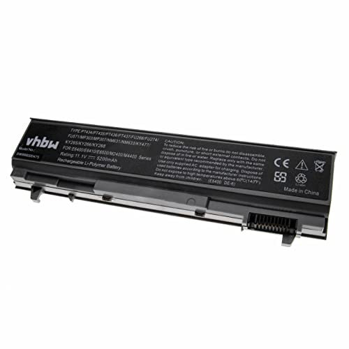 vhbw Batterie remplace Dell TX283, U844G, W0X4F, W1193 pour Laptop (5200mAh, 11.1V, Li-Polymère, Gris)