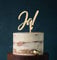 Cake Topper, Tortenstecker, Tortefigur Acryl, Tortenständer - Farbwahl - Etagere Hochzeit Hochzeitstorte Ja! (Holz) Art.Nr. 5079