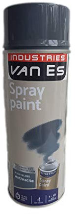 VE-INDUSTRIES Spray de peinture pour voiture 400 ml Gris anthracite brillant, durée de vie 10 ans*
