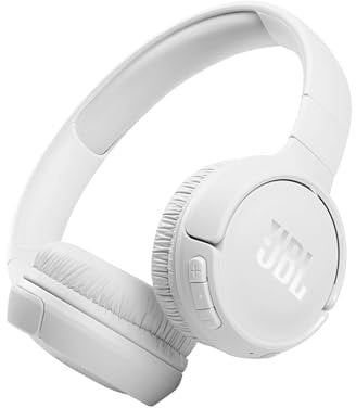 JBL Tune 510 BT – Bluetooth On-Ear Kopfhörer - Weiß – Faltbare Headphones mit Freisprechfunktion – Kompatibel mit Sprachassistenten – Lange Laufzeit von bis zu 40 Stunden
