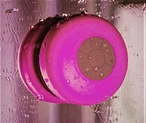 Enceinte Waterproof Bluetooth Ventouse Haut-Parleur Micro Douche Petite (Rose)