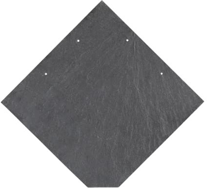 1m² (40 Stück) Naturschiefer 20x20cm Wabe (gest. Ecke) | 1. Wahl | 4 Größen | spanischer Markenschiefer für Dach & Fassade | Universal Schiefer Schornstein Gaube | Dachdecker Qualität 1. Sortierung