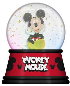 Disney Mickey Mouse Light-Up Collectible Snow Globe | 6 inches Tall