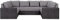 Ecksofa Reton Plus, Eckcouch mit Schlaffunktion, Polsterecke, Wohnlandschaft, Couchgarnitur, Sofagarnitur, U-Form Couch/Sofa (Montana 101 + MDL 5)