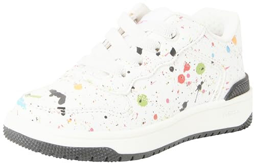 Geox J Washiba Girl D, Scarpe da Ginnastica Donna, Bianco Fucsia, 38 EU