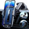 VANMASS 2025【True Militär-Klasse】 Handyhalterung Auto【Upgrade Super Saugnapf & Clip 】 4 in 1 Handy Halterung Auto Handyhalter Armaturenbrett Scheibe Lüftung Zubehör Kohlefaser Blue