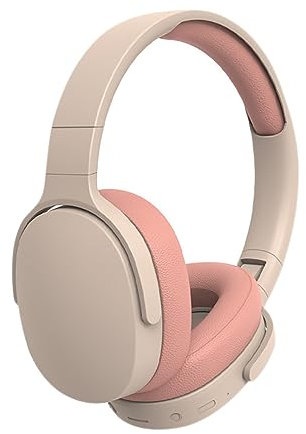 LiLiTok Wireless Kopfhörer Bluetooth Headset Over Ear, P9 Wireless Headset Stereo Musik Kopfhörer mit Mikrofon Gaming Headset für iPhone/Samsung/iPad/PC (Pink)