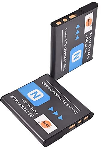 DSTE 2pcs NP-BN1 3.7V 1500mAh Replacement Li-ion Battery Compatible for Sony DSC-W510, DSC-W515PS, DSC-W520, DSC-W530, DSC-W550, DSC-W560, DSC-W570