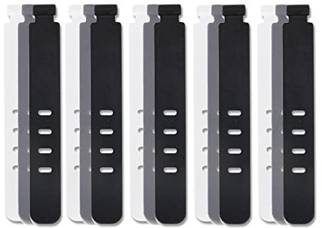 SURALIN Paquete de 30 bridas para cables de silicona, bridas para cables que se pueden volver a cerrar, bridas para cables de goma bridas para cables reutilizables