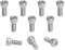 Xcotro 10PCS Stainless Steel M5x12mm Hex Socket Head Bolts Screws for Bike Bicycle Cycling Water Bottle Cage Holder Bracket Rack Bolt Screw Accessories