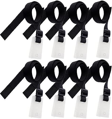 Junhui Kit de Fixation pour Bâche Solaire de Piscine, Boucle de Plaque de Bobine Solaire pour Film de Piscine, Couverture Solaire Sangles Set Contient 8 Sangles, 8 plaques de Cordon et 8 Boucles