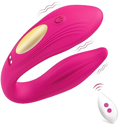 LYAMais Abgelegen G-Punkt-Vibratoren,Paar-Vibratoren mit Ultradünne und Komfortable Klitoris-Frauenvibrator mit 10 Intensiven Vibrationen,Wasserdichtes Sex Spielzeug für Die Frau und Paare(Rosa)