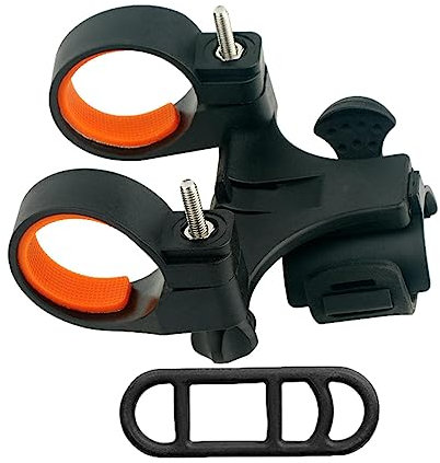 Soporte para bicicleta, soporte para linterna bicicleta MTB, soporte luz para manubrio, soporte antideslizante para lámpara manubrio para motocicleta, bicicleta Foccar
