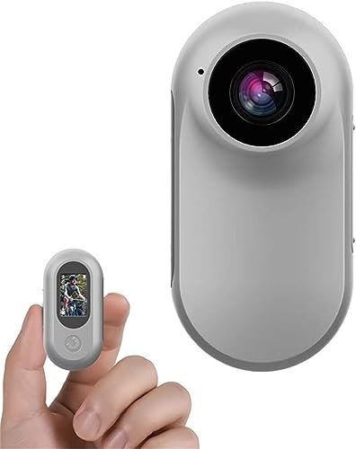 Ashopfun HD 1080P Thumb Motion Sport Camera,Clip-On Thumb Action Camera,Mini Action Camera High Clear Sports Recorder Camera Waterproof with Screen Support Photo/Video/Playback Loop