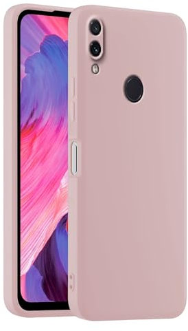 HULLIN Custodia per Telefono in Silicone Colorato, Adatta per Redmi Note 7 (6.3) - Polvere di sabbia