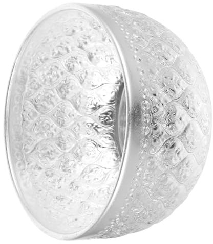 TOPPERFUN Tazón De Metal Decorativo Esmaltado Versátil y Ligero Para Servir Ensaladas Sopas Para Cocina y Hogar