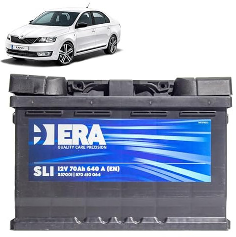 Batteria 70Ah per Skoda Rapid 1.6 TDI gasolio 2012-2022