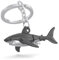 O meta[l]morphose METALMORPHOSE – Schlüsselanhänger Shark – Meerestiere – Geschenk für Damen und Herren, Schwarz, one size, Novelty