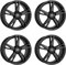 4x Carmani Felgen Alufelgen 16 Anton 8,0x18 ET45 5x114,3 black matt kompatibel mit Hyundai Elantra i20 i30 i40 Ioniq iX20 Kona Nexo Tucson Veloster