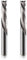 6X22mm UP &Down Cut Two Flutes Spiral Carbide Tool Cutters for CNC Router Compression Wood End Mill Bits （2 Pack）