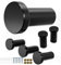 Patere Salle De Bain,6 Crochets Muraux Ronds Noirs Crochet Mural Crochets à visser Patère Murale Ronde for Hanging Objects in Kitchen Bathroom and Master Bedroom