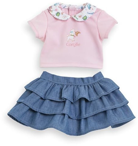 Mon Premier Poupon Rock und Shirt, Paris, für alle 30cm Babypuppen, ab 18 Monaten