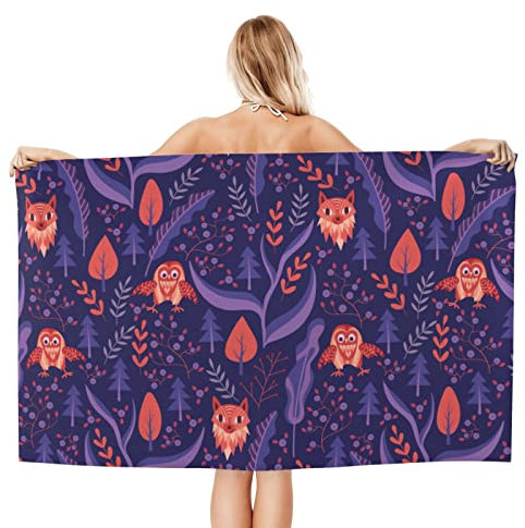 Herren Damen Duschtücher Eule Kinder Badetuch Erwachsene Poolhandtücher Kinder Saunatuch Für Pool Sport Reise