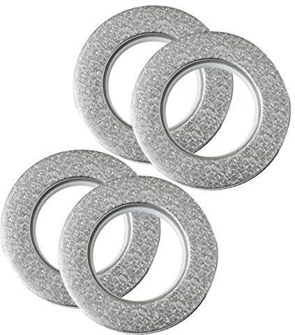 VINTORKY Kunststoff-vorhangösen 4 Stück Einfache Installation Für Dusch- Und Fenstervorhänge