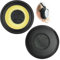 Ersatz Ohrpolster für Jabra Evolve 65 20 20se 30 30ii 40, Schwarz Proteinleder Ersatzpolster mit Geräuschisolierendem Memory Schaum für Stereo Bluetooth Headset Kopfhörer