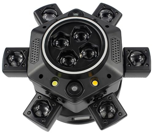 Multi-Beam-LED-Atmosphärenlicht,2026 DJ Light Moving Head,150W 6 Arms Beam Rotating Stage Lights,0-100% Dimmung,Laser/Strobe,Support Remote&Sound Activated für DJs,Bands,Bars,Laser show