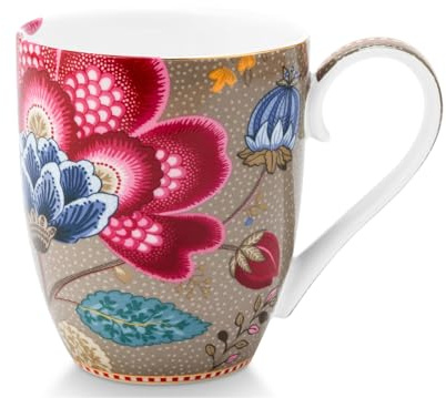 Pip Studio Blooming Tales Fantasy Khaki Henkelbecher XL 0,45l
