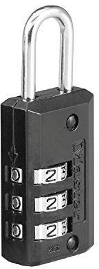 Master Lock Cadenas à combinaison pour bagage - Largeur : 13/16 - 646D - Noir - 1 paquet