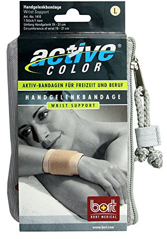 bort 1410 large haut ActiveColor Handgelenkbandage für rechts und links gleich, large, beige