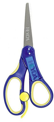 Brunnen Heyda 2048079 Kinderschere Soft-Touch 13,5 cm mit Soft-Touch-Einlage rund)- 1 Stück , keine Farbauswahl!