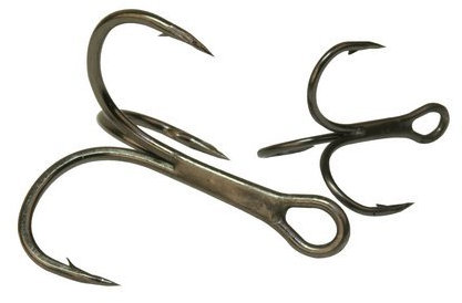 Fox Rage Drillinge Powerpoint Treble Hook Haken - 5 Drillingshaken, Raubfischhaken, Drillinge für Raubfisch, Hechtangeln, Zanderangeln, Größe:8