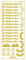 Ursus 59300031 - Kreativ Sticker, Konfirmation, gold, 5 Blatt, selbstklebend, ideal zur Kartengestaltung und zum Dekorieren von Geschenken, Stickerbogen ca. 10 x 23 cm