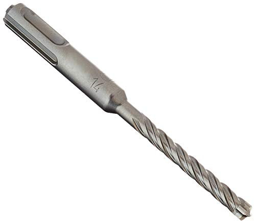 Izar 32045 Broca-Martillo SDS Plus Zentro 4+, Hormigón Reforzado, 1891, 6.0 mm Diámetro Corte, 50 mm Longitud Corte, 115 mm Longitud