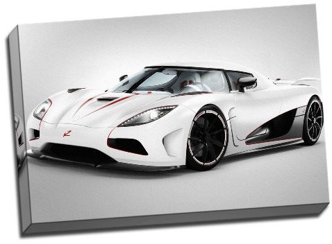 Weiß Koenigsegg Agera Canvas Art Print Poster 76,2 x 50,8 cm Zoll