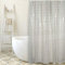 MSV Anti-Schimmel Duschvorhang - Anti-Bakteriell, waschbar, wasserdicht, PVC mit 12 Duschvorhangringen 180x200cm Taupe