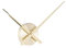 KARLSSON Wanduhr Little Big Time Mini Gold, Aluminium, 5x44x44 cm
